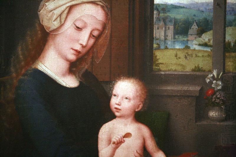 Virgin and Child with the Milk Soup, Gerard David